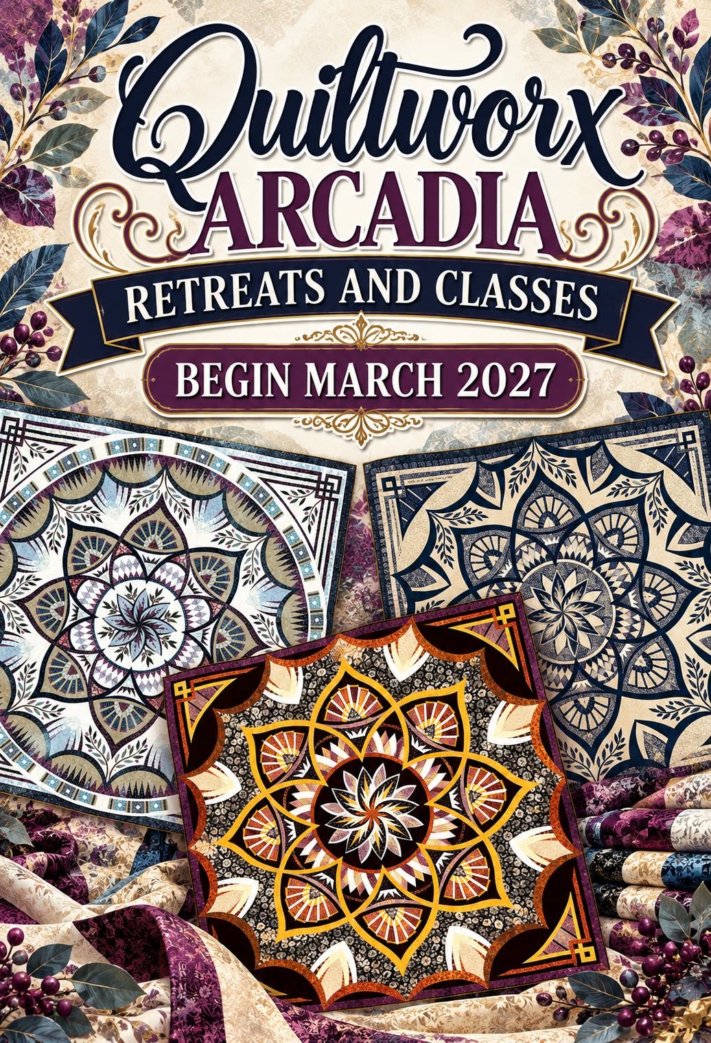 Live Zoom - 2027 Arcadia - Learn to Quiltworx