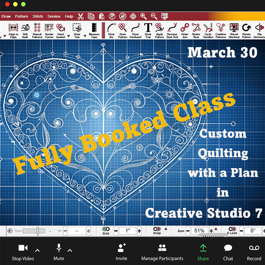 Custom Quilting with a Plan Livestream ZOOM Class