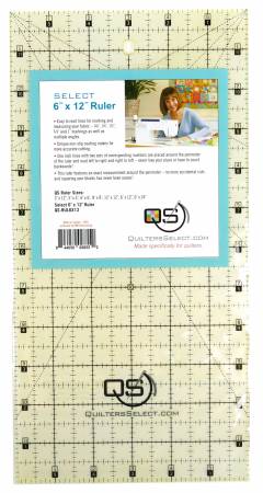 Quilters Select Non-Slip Ruler - 6 in x 12 in